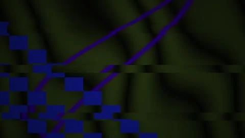 Blue lines and squares on black. Stock Footage 335348637