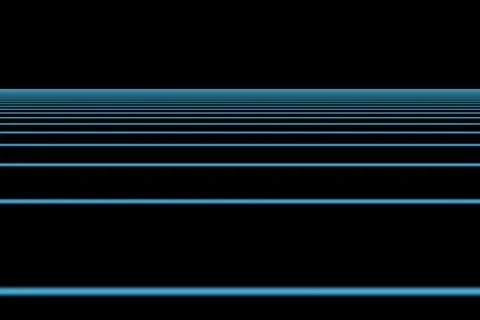 Blue lines on black background Stock Photos