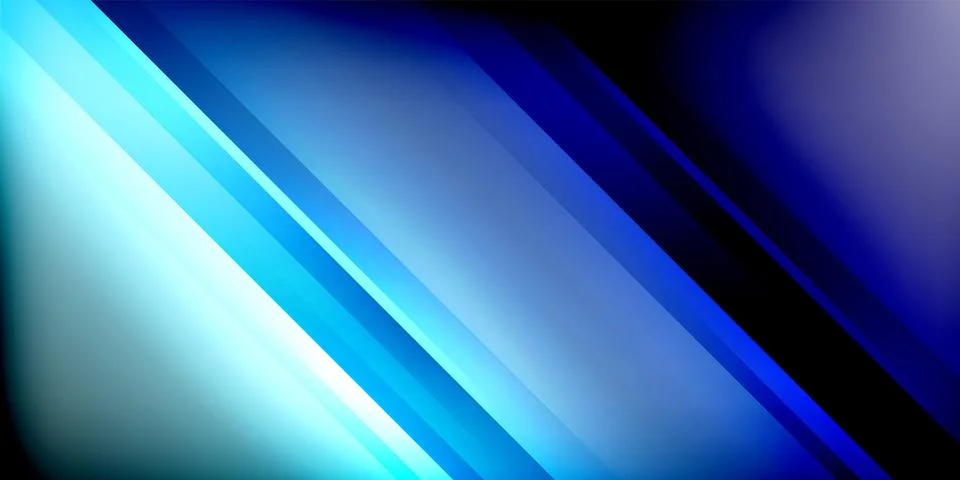 Blue lines create dynamic diagonal pattern. Gradient shades transition from Illustrazione stock