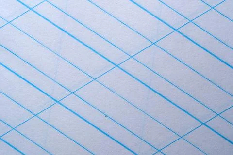Blue lines create a rhythmic pattern on soft paper surface Stock Photos