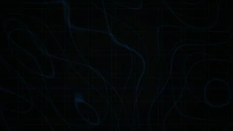 Blue Lines Moving on Dark Grid Background for Technology Concepts Stock Footage 343691837