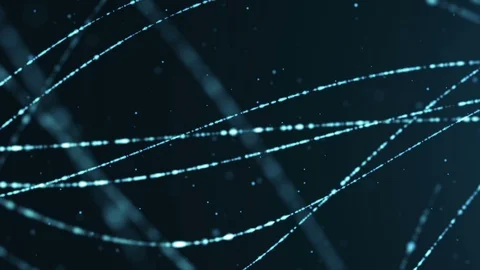 Blue Lines with Particles Loop Background Vídeos de archivo 90983842