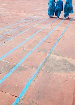 Blue Lines Foto stock