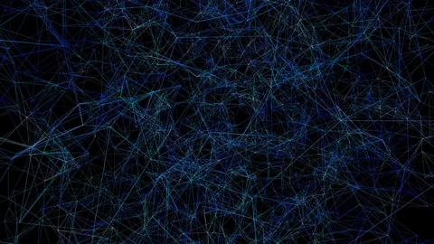 Blue, lines, plexus abstract background 3D rendering. Stock Footage 104612648