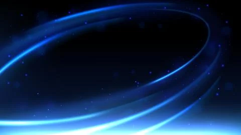 Blue Lines Swirl Motion Effect Background, Vector Illustration Stock Illustration