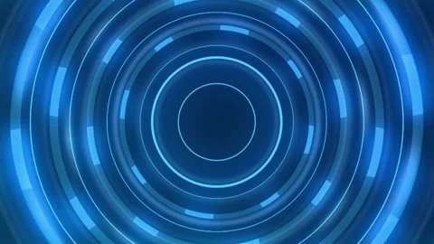 Blue lines in a tunnel - animation Stock Footage 139033989