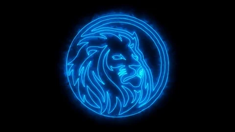 Head Of Aggressive Lion In Blue Flames. King Of Fire. Illustration On Black  Background Royalty Free SVG, Cliparts, Vectors, and Stock Illustration.  Image 120931128.