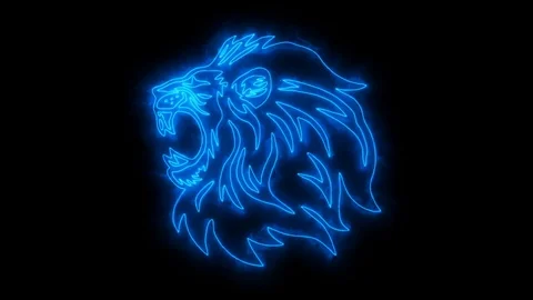 Blue Silhouette Of A Lion Vector Illustration PNG Picture And Clipart Image  For Free Download - Lovepik | 450064305