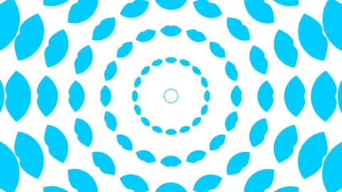 Blue lips circle white Stock Footage 256453328