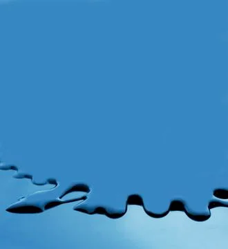 Blue liquid abstract background with drops Stock Illustration