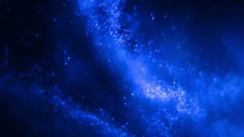 Blue Liquid Abstract Particles Background Stock Footage 152383394