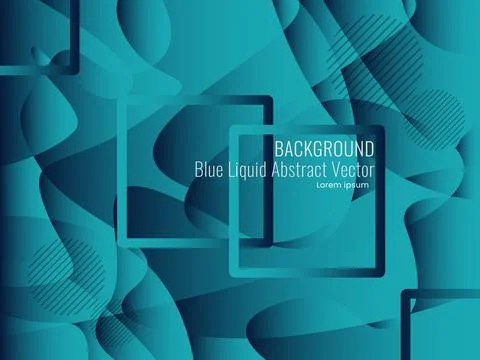 Blue liquid abstract vector background Stock Illustration
