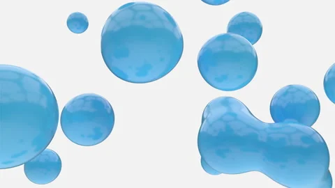 Blue Liquid And White Background Video stock 247735606