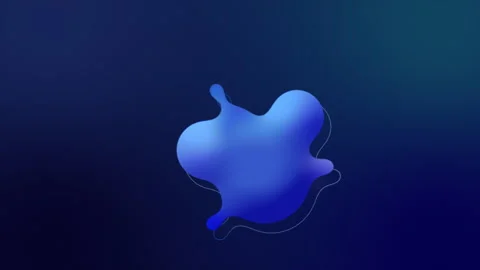 Blue Liquid Animation Background Stock Footage 245054765