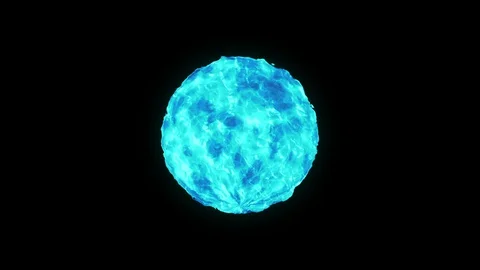 Blue Liquid Aqua moving motion Ball. Stock Footage 129171833