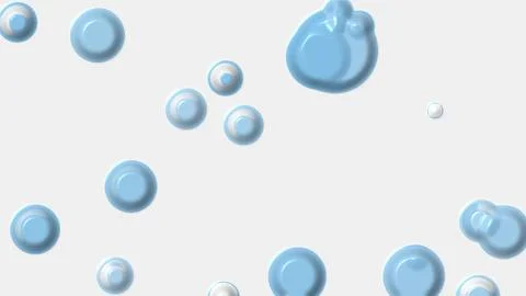 Blue liquid bubbles abstract organic fluid background 스톡 일러스트