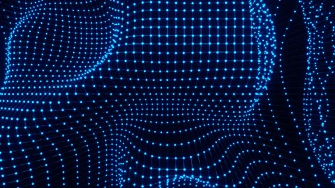 Blue Liquid Changing Grid Background VJ Loop in 4K Stock Footage 316899521