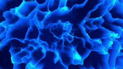 Blue Liquid Dot Waves Background Stock Footage 273696792