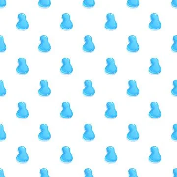 Blue liquid drops seamless pattern background Stock Illustration