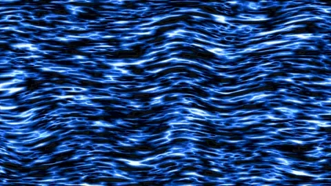 Blue Liquid Energy Waves Abstract Background Seamless Loop Motion Graphics Stock Footage 342249349
