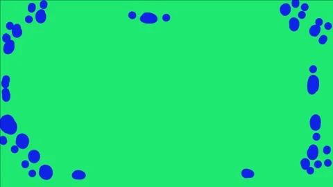 Blue liquid frame animation Stock Footage 229529455