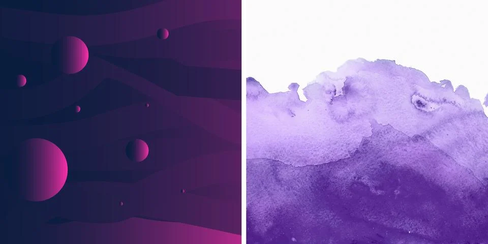 Blue liquid gradient banner background Stock Illustration