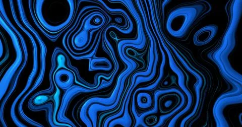 Blue Liquid Ink Animation Background Stock Illustration