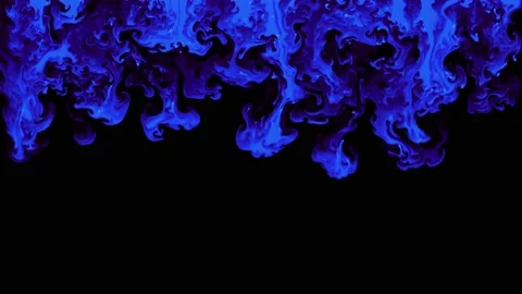 Blue liquid ink filling screen beautiful flow wipe transition mask Stock Footage 143284472