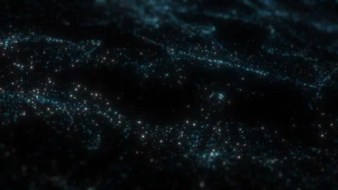 Blue Liquid Particles Stock Footage 249503198