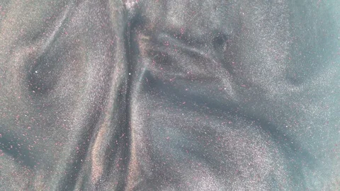 Blue Liquid with Sparkles Video stock 123735411