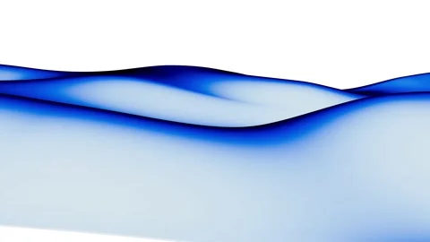 Blue Liquid Wave or Silk Texture Luxury Cloth. Liquid Surface Wave. Stock Footage 191004179