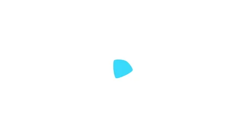 Blue loading animation icons set rotating spinner organic blob preloader Video stock 345198852
