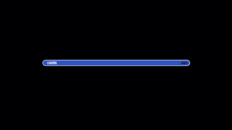 Blue loading animation with percentage numbers Stock Footage 323440555