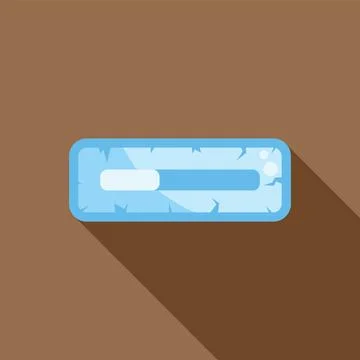Blue loading bar progressing on brown background Stock Illustration