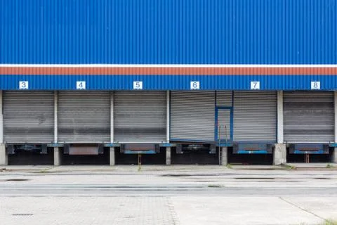 Blue Loading Dock Stock Photos