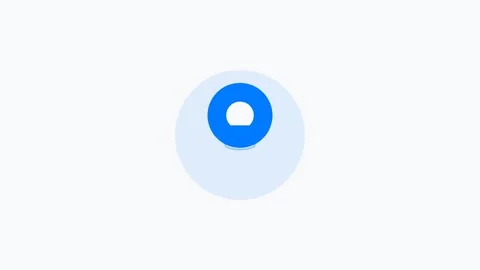 Blue location pin icon flat design icon for map navigation. Clean minimal Stock Footage 342622750