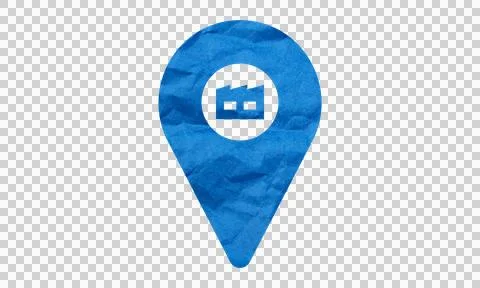 Blue location pin icon with white GPS marker on teal gradient background fo.. Stock Illustration
