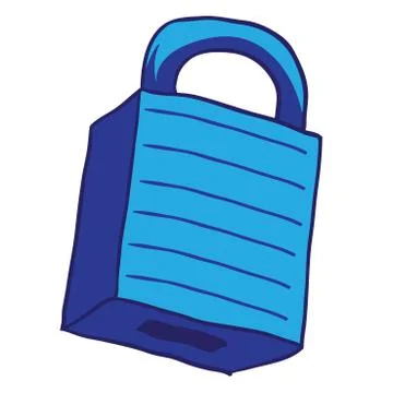 Blue lock Stock Illustration