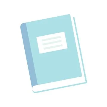 Blue Log Book Icon Vector Illustration Illustrazione stock