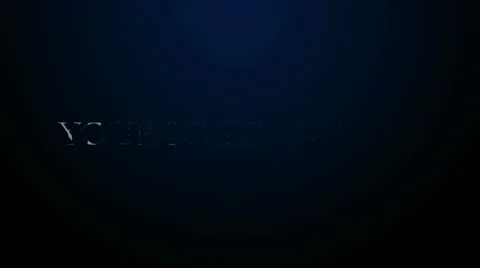 Blue Logo Reveal After Effects stock