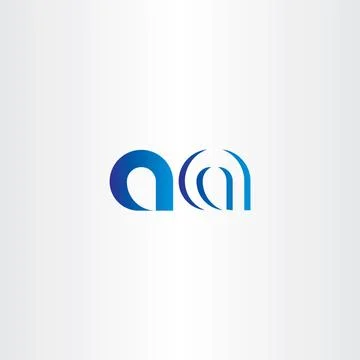 Blue logotype letter a logo vector element icon 스톡 일러스트