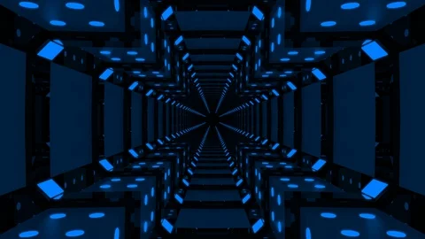 Blue Loop Background Corridor Stock-Footage 99323995