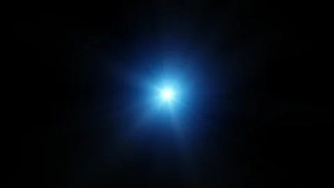 Blue loop Optical lens flare animation. Sun, heaven rays lights motion  Stock Footage 288835713