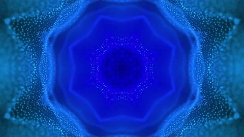 Blue loop symmetrical dotted background for VJ. Stock Footage 152558049