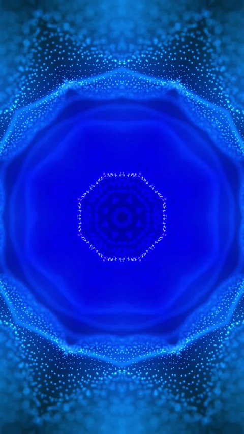 Blue loop symmetrical dotted background Vertical looped video Video stock 228028658