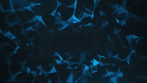 Blue Loopable Plexus digital dynamic background Stock Footage 108509768