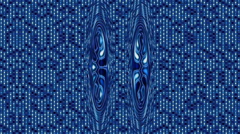 Blue Looping Hexagon Tech Abstract with ocular effect 動画素材 41002252