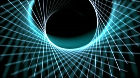 Blue Looping Spiral Video stock 864618