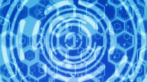 Blue Looping Technical Abstract Concept Stock Footage 41215423