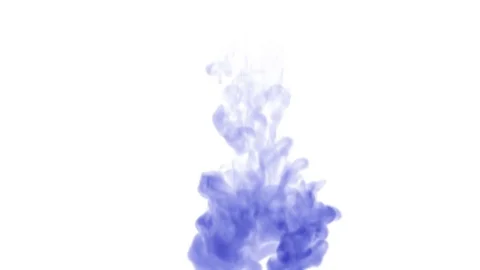Blue A lot of flows of isolated blue ink injects. Color float in water , shot in Stock Footage 80656071